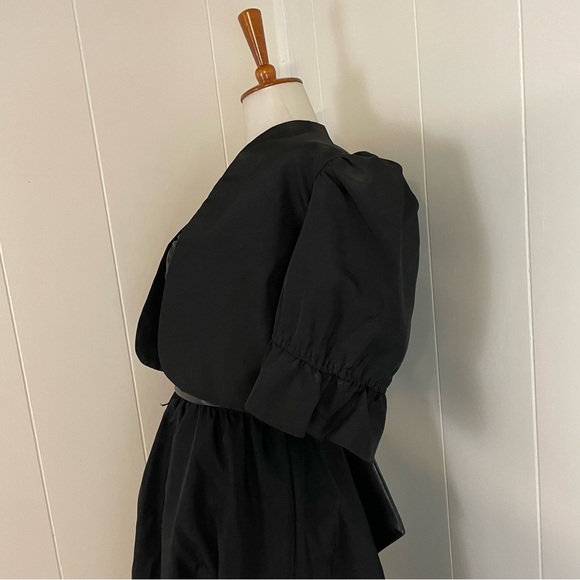 Vintage Puff Sleeve Crop Jacket with Sleeveless A-Line Dress - Picture 8 of 14